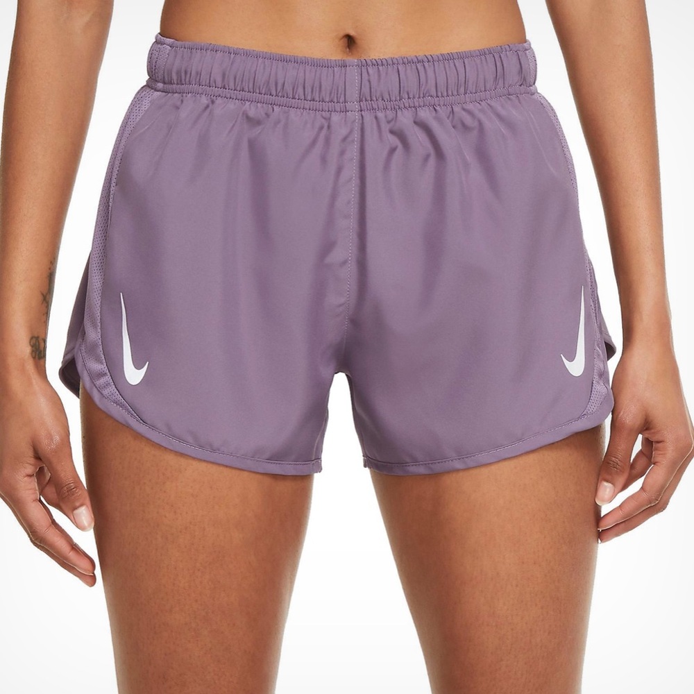 Womens Nike Dri Fit Tempo Race shorts purple